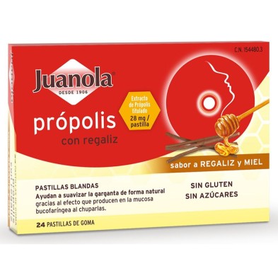 JUANOLA PROPOLIS CON REGALIZ 24X28 MG