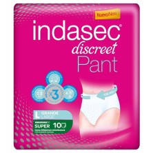 INDASEC DISCREET PANT SUPER GRANDE 10 U