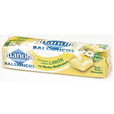 JUANOLA CARAMELOS BALSAMICOS SABOR LIMÓN CON HIERBAS MEDITERRANEAS 32,4 GR