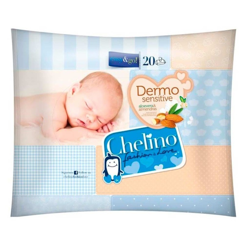 CHELINO TOALLITAS INFANTILES FASHION AND LOVE 20 U