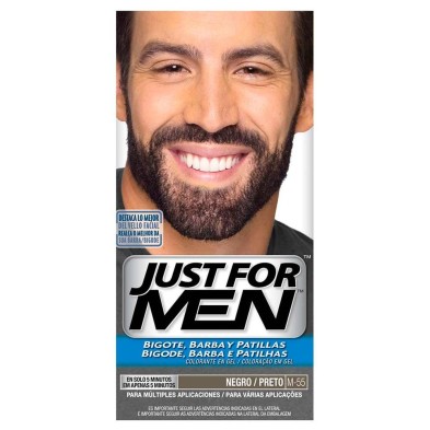 JUST FOR MEN BIGOTE BARBA PATILLAS NEGRO M-55