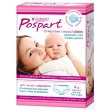 INDASEC POSPART BRAGUITAS DESECHABLES 4 U