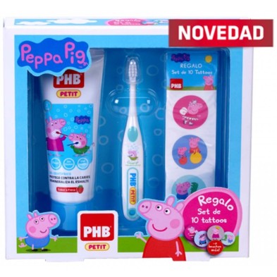 PACK PHB PEPPA PIG GEL 75 ML + CEPILLO + REGALO