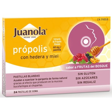 JUANOLA PROPOLIS CON HEDERA Y MIEL 24X60 MG