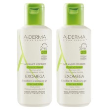 DUPLO ADERMA EXOMEGA GEL LIMPIADOR EMOLIENTE 2X500 ML