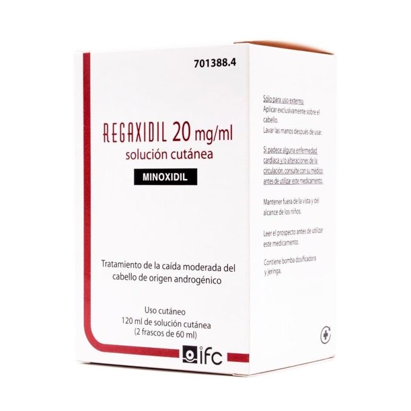 Regaxidil 20 MG/ML Solución Cutánea 120 ML