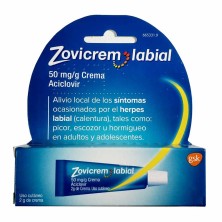 ZOVICREM LABIAL 50MG/GR CREMA 2 GR