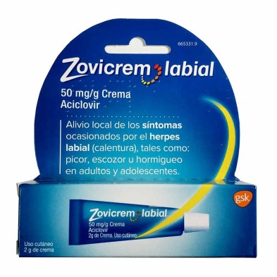 ZOVICREM LABIAL 50MG/GR CREMA 2 GR