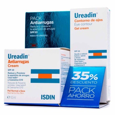 Pack Isdin Ureadin Crema Antiarrugas 50 ML + Contorno de Ojos Gel Cream 15ML