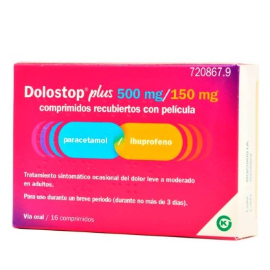 Dolostop Plus 500/150 MG 16 Comprimidos Recubiertos