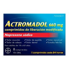 Actromadol 660 MG 8 Comprimidos de Liberación Modificada