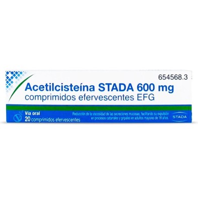 Acetilcisteína Stada 600 MG 20 Comprimidos Efervescentes