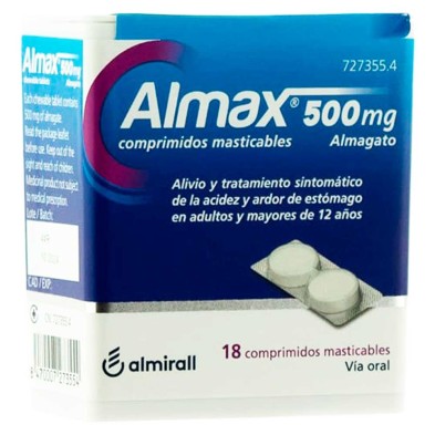 Almax 500 MG 18 Comprimidos Masticables