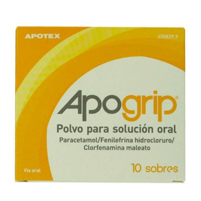 Apogrip 650/4/10 MG 10 Sobres Polvo Solución Oral