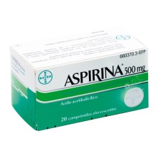 Aspirina 500 MG 20 Comprimidos Efervescentes