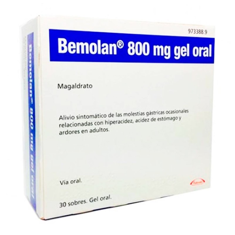Bemolan 800 MG Gel Oral 30 Sobres