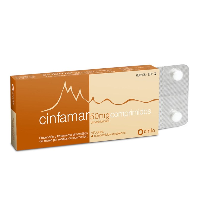 Cinfamar 50 MG 4 Comprimidos