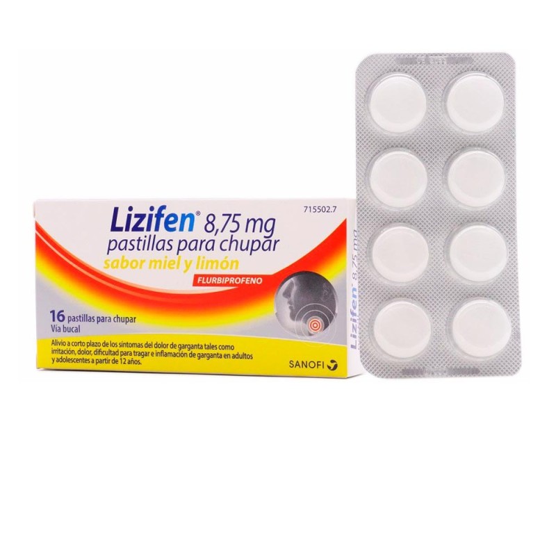 Lizifen 8,75 MG 16 Pastillas Para Chupar