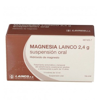 Magnesia Lainco 2,4 GR 14 Sobres Suspensión Oral 12 ML