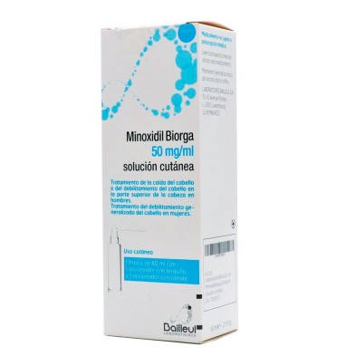 Minoxidil Biorga 50 MG/ML Solución Cutánea 1 Frasco 60 ML