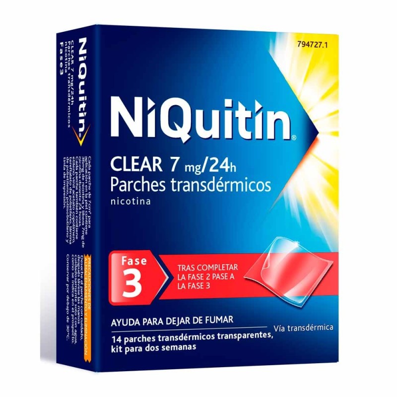 Niquitin Clear 7 MG 14 Parches