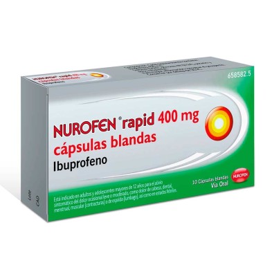 Nurofen Rapid 400 MG 10 Cápsulas Blandas