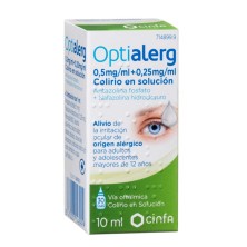 Optialerg 5 MG/ML + 0,25 MG/ML Colirio en Solución 1 Frasco