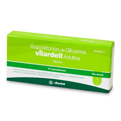Supositorios de Glicerina Vilardell Adultos 12 Supositorios