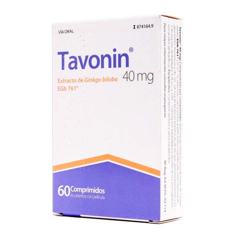 Tavonin 40 MG 60 Comprimidos Recubiertos