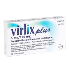 Virlix Plus 5 MG/120 MG 14 Comprimidos Liberación Prolongada