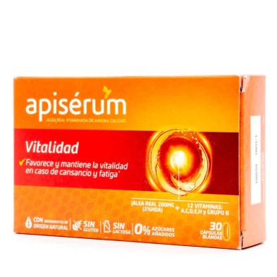 Apiserum Vitalidad 30 Cápsulas Blandas