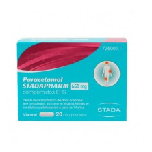 Paracetamol Stadapharm EFG 650 MG 20 Comprimidos