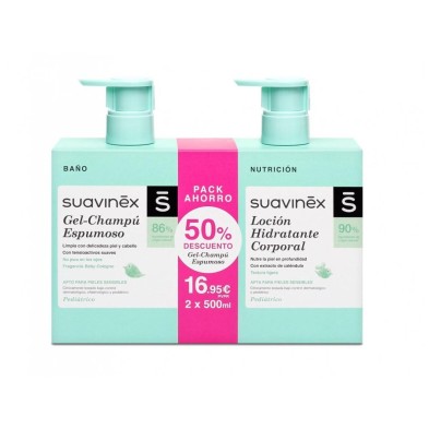 Duplo Suavinex Gel Espumoso + Loción 500 ML