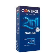 Control 2 en 1 Nature Preservativos 6 Unidades