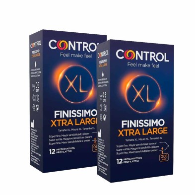 Pack Control Finissimo XL Preservativos 12 + 12 Unidades