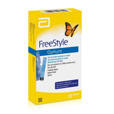 Freestyle Optium Tiras Reactivas 50 Unidades
