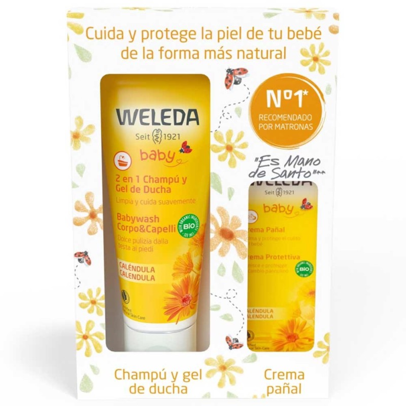 Pack Weleda Champú-Gel + Crema Pañal
