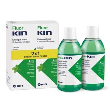 Fluor Kin Enjuague Bucal Menta 2X1