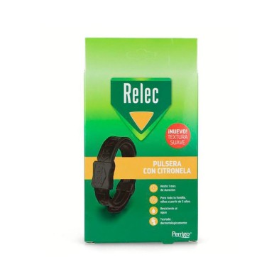 Relec Pulsera Con Citronela Negra