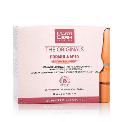 Martiderm Fórmula Nº 10 HD Color Touch SPF 30  30 Ampollas 2 ML