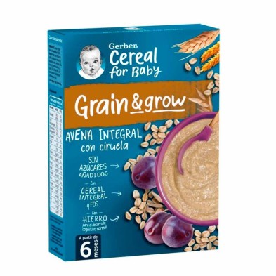 Gerber Avena Integral con Ciruela 1 Estuche 250 GR
