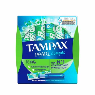 Tampax Compak Pearl Super 18 Unidades