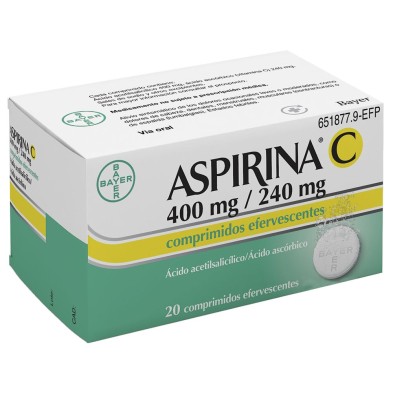 ASPIRINA C 20 COMPRIMIDOS EFERVESCENTES