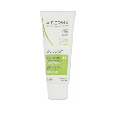 A-Derma Biology Crema Rica Dermatológica Hidratante 40 ml