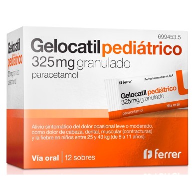 GELOCATIL 325 MG 12 SOBRES