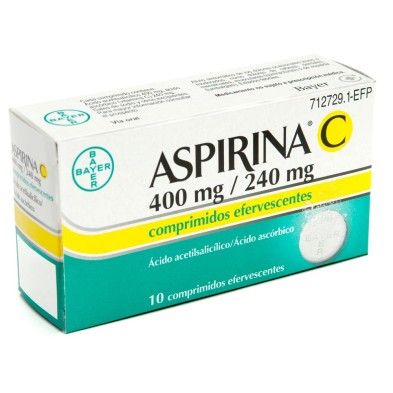 ASPIRINA C 10 COMPRIMIDOS EFERVESCENTES