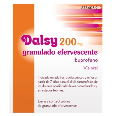 DALSY 200 MG 20 SOBRES GRANULADO EFERVESCENTE