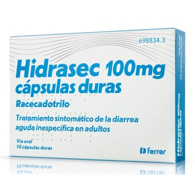 HIDRASEC 100 MG 10 CAPSULAS