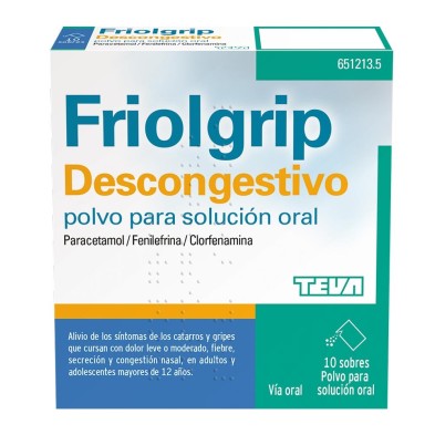 FRIOLGRIP DESCONGESTIVO 10 SOBRES