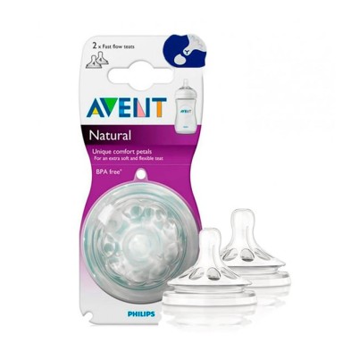 Philips Avent Tetina Natural Líquidos Espesos + 6 M 2 Unidades